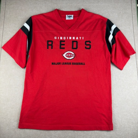 Lee Other - Vintage Cincinnati Reds MLB Lee Sport V-Neck Jersey T-Shirt M Red‎ Mens